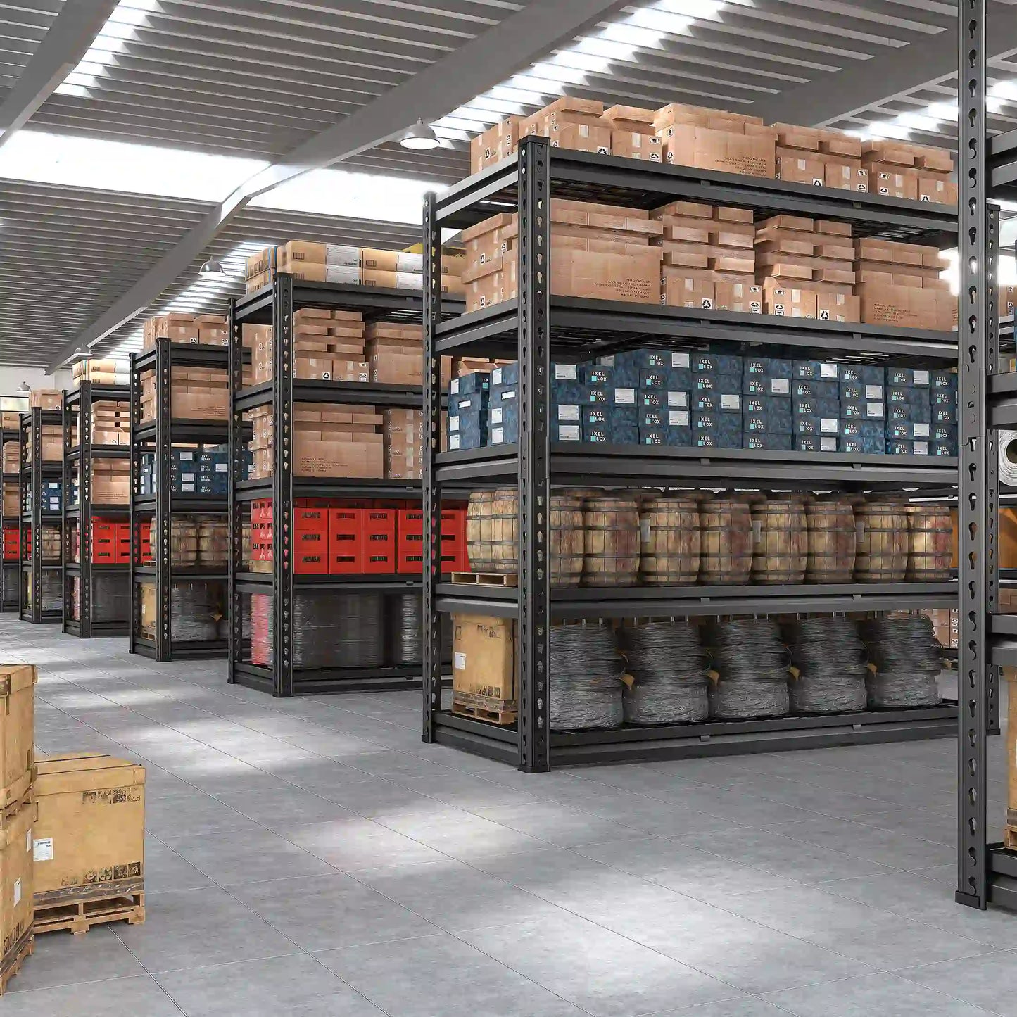 【🔥Factory Direct Clearout Sale🔥】Food Store Shelves 5-Tier Adjustable Shelving 48"W x 72"H 2750 LBS for kitchen, Warehouse, Basement, Workshop