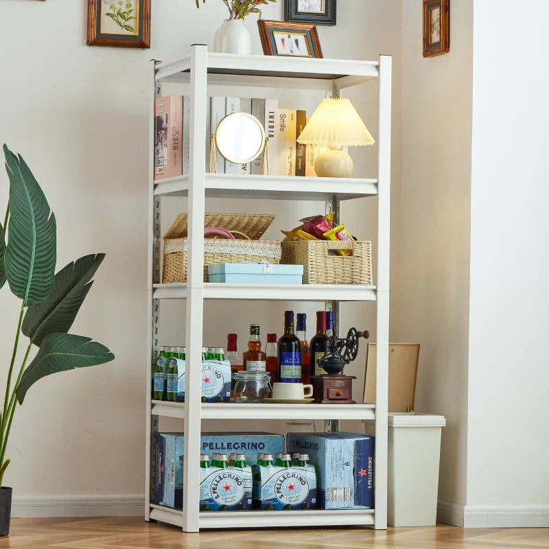 【🔥Factory Direct Clearout Sale🔥】5 Tier Laminated Metal Shelving Unit Adjustable Storage Utility Rack Heavy Duty Shelves for Kitchen Garage Pantry