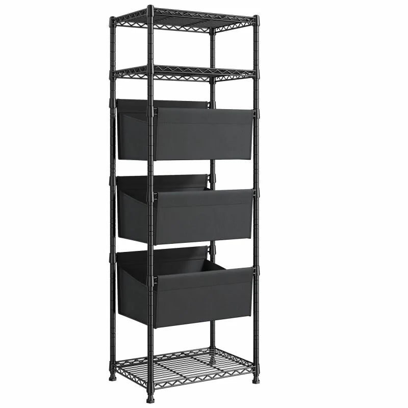【🔥Factory Direct Clearout Sale🔥】18" W Shelving with Baskets for storage, 6 Tier Wire Shelves