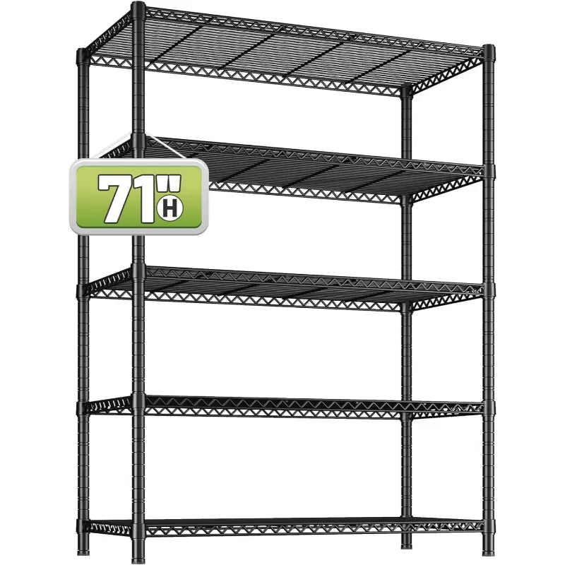【🔥Factory Direct Clearout Sale🔥】35.6"W Wire Shelving Units, 5-Tier Adjusatble, 1510lbs Metal Wire Rack for Kitchen Pantry