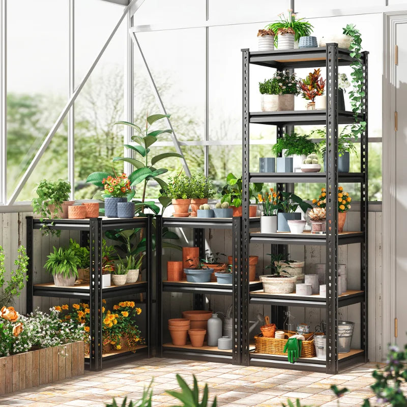 【🔥Factory Direct Clearout Sale🔥】16"W Corner Shelves, 6-Tier Adjustable Storage Shelving Units, 2250lbs Corner Shelf for Living Room Pantry Dorm