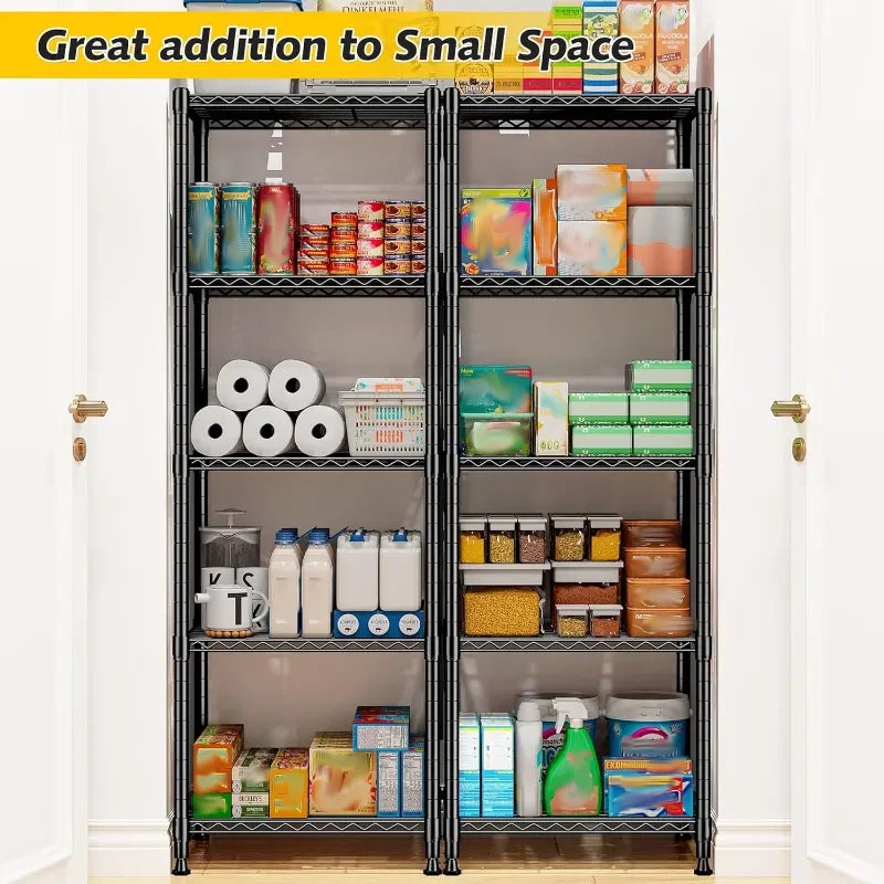 【🔥Factory Direct Clearout Sale🔥】12''W Wire Shelving Units, Set of 2 Metal Shelf, Narrow Metal Shelf, Adjusable Wire Storage Shelves for Pantry Kitchen Dorm
