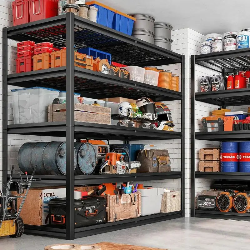 【🔥Factory Direct Clearout Sale🔥】2 Packs 3000LBS Garage Shelving 5 Tier Rust-Proof Adjustable Industrial Shelving  Metal Storage Shelves Easy Assembly 10 Minutes