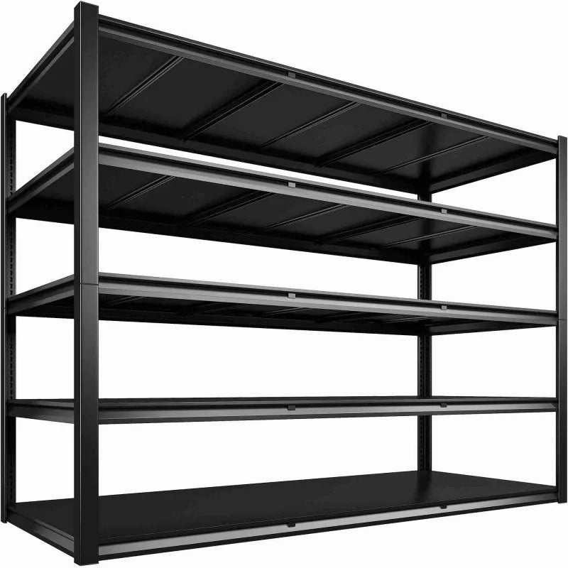 【🔥Factory Direct Clearout Sale🔥】2-Pack 60"W 5-Tier Garage Shelves 6000LBS Heavy Duty Garage Shelving Adjustable & Anti-Scratch Garage Shelving for Basement Warehouse
