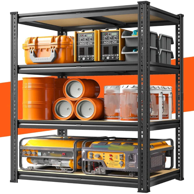 【🔥Factory Direct Clearout Sale🔥】4-Tier Metal Shelving, Storage Shelves Load 1800LBS for Garage