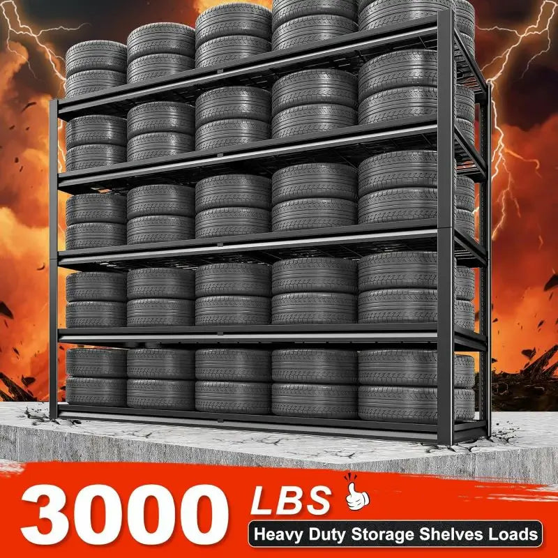 【🔥Factory Direct Clearout Sale🔥】2 Packs 3000LBS Garage Shelving 5 Tier Rust-Proof Adjustable Industrial Shelving  Metal Storage Shelves Easy Assembly 10 Minutes