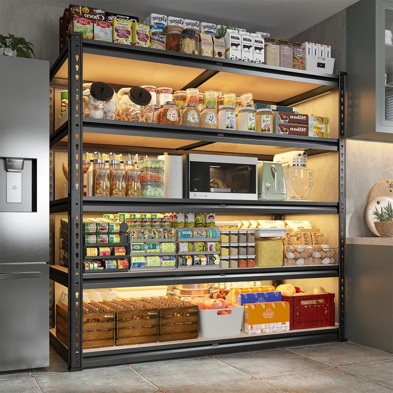 【🔥Factory Direct Clearout Sale🔥】2-Pack 40"W Garage Storage Shelves, 2500lbs Heavy Duty Steel Shelving, Adjustable Storage Rack for Basement Commercial