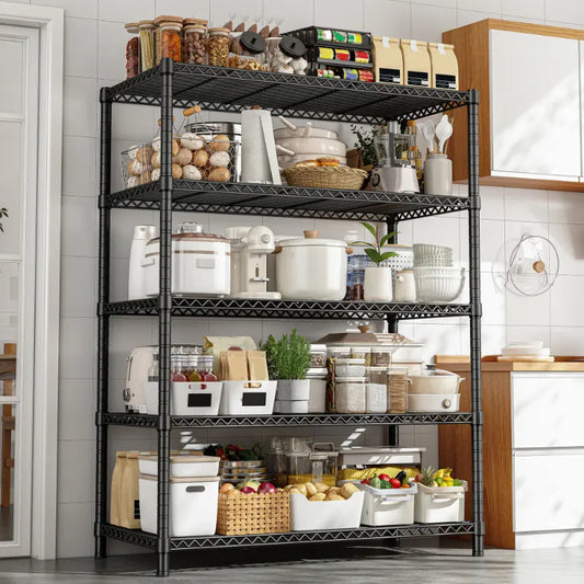 【🔥Factory Direct Clearout Sale🔥】35.6"W Wire Shelving Units, 5-Tier Adjusatble, 1510lbs Metal Wire Rack for Kitchen Pantry