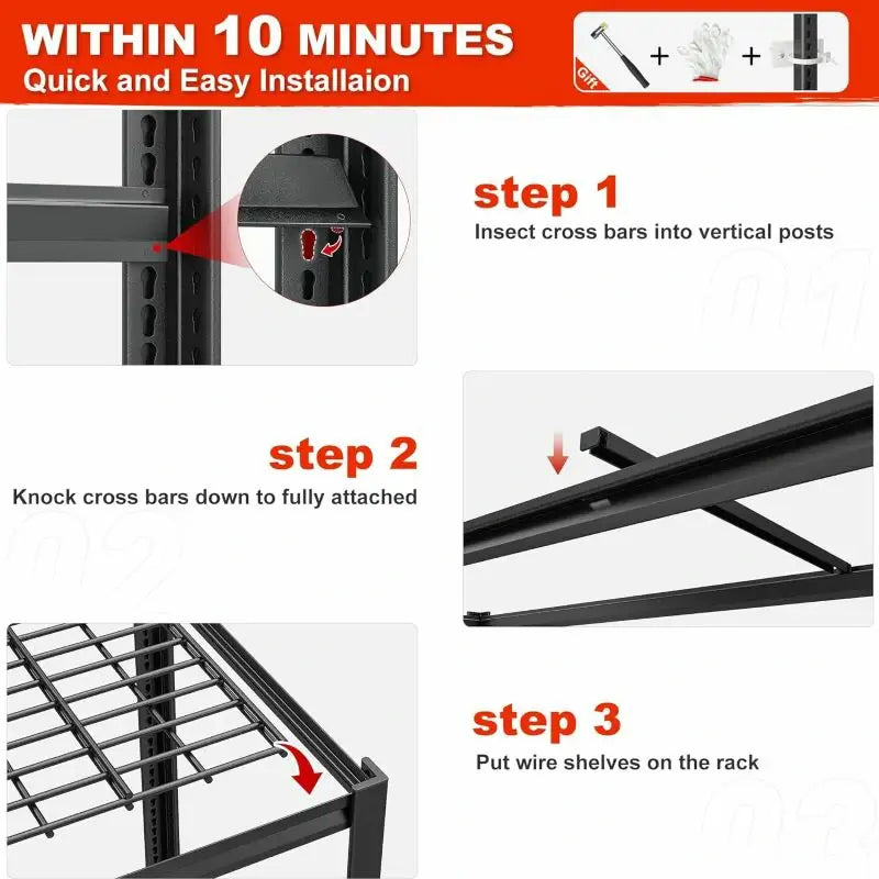 【🔥Factory Direct Clearout Sale🔥】2 Packs 3000LBS Garage Shelving 5 Tier Rust-Proof Adjustable Industrial Shelving  Metal Storage Shelves Easy Assembly 10 Minutes