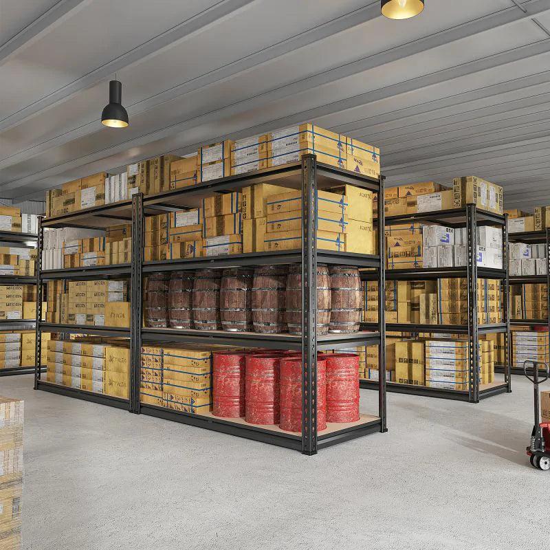 【🔥Factory Direct Clearout Sale🔥】2-Pack 40"W Garage Storage Shelves, 2500lbs Heavy Duty Steel Shelving, Adjustable Storage Rack for Basement Commercial