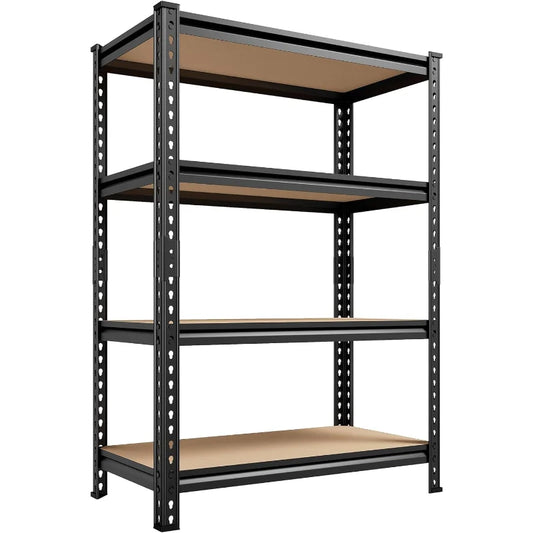 【🔥Factory Direct Clearout Sale🔥】24''W Storage Shelves 1600lbs, 4-Tier Adjustable Metal Shelving, Sturdy Stoarge Rack for Garage Kitchen Basement