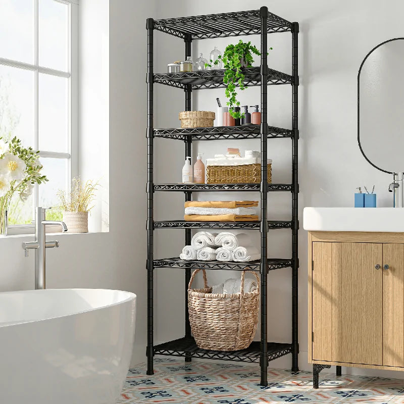 【🔥Factory Direct Clearout Sale🔥】18"W Metal Wire Shelving Units, 7-Tier Adjustable, 1176lbs Wire Rack for Pantry Kitchen Commercial