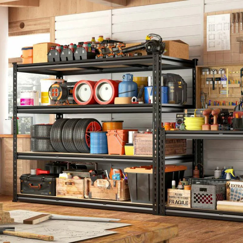 【🔥Factory Direct Clearout Sale🔥】48" W Garage Storage Shelves, Adjustable Steel Shelving Racks Load 2000lbs, Freestanding Shelves for Pantry Basement Warehouse