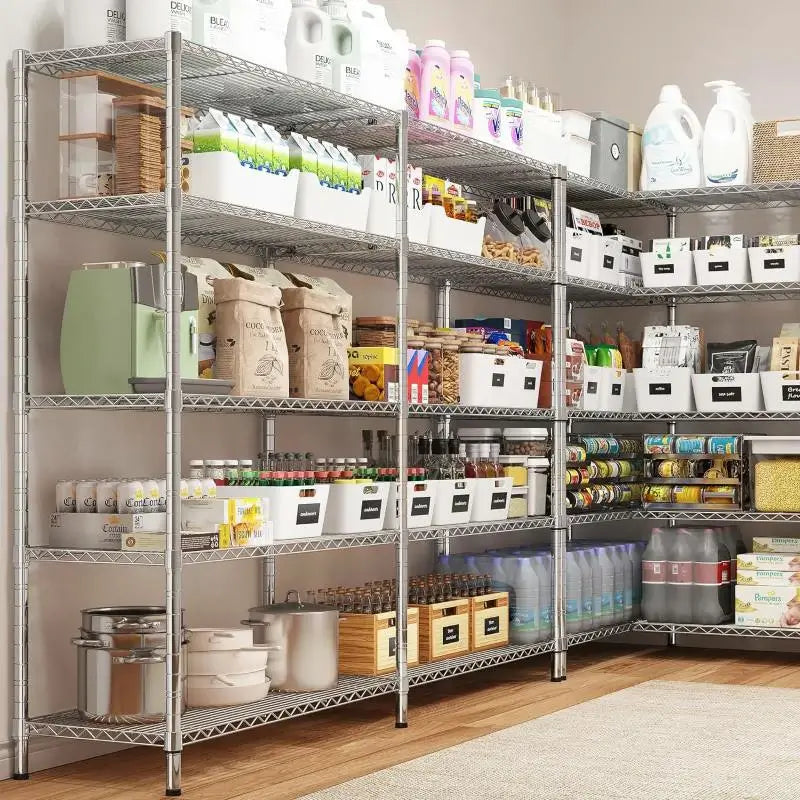 【🔥Factory Direct Clearout Sale🔥】58" W Storage Shelves Wire Shelving Unit 1400LB Metal Shelves,Chrome