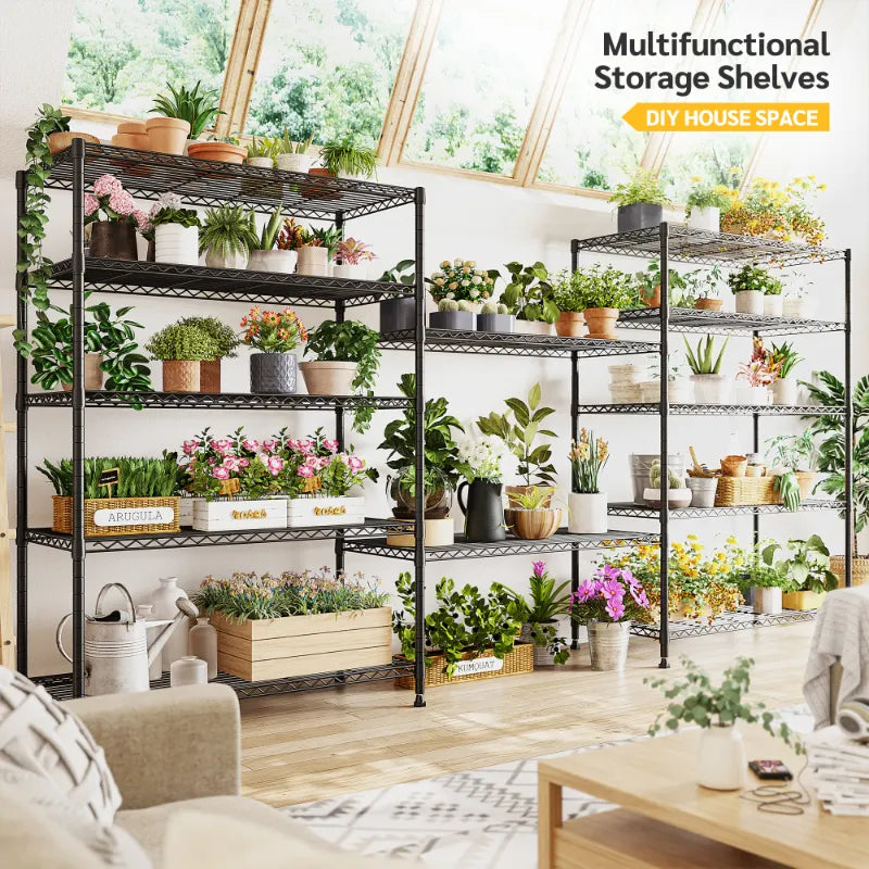 【🔥Factory Direct Clearout Sale🔥】35.4"W Wire Shelving Units, 6-Tier Adjustable, Metal Wire Shelves for Pantry Kitchen Commercial 1200lbs Total Capacity
