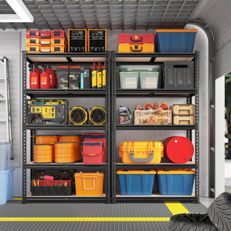 【🔥Factory Direct Clearout Sale🔥】5-Tier Boltless Shelving Units, 2020 lbs Adjustable Steel Garage Shelving Racks for Basement Kitchen Closet