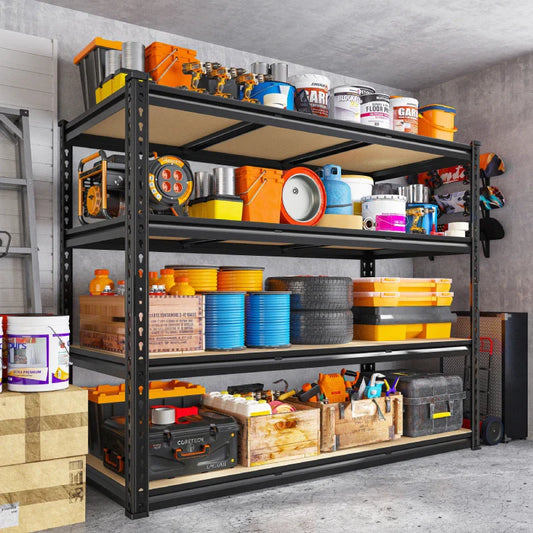 【🔥Factory Direct Clearout Sale🔥】48" W Garage Storage Shelves, Adjustable Steel Shelving Racks Load 2000lbs, Freestanding Shelves for Pantry Basement Warehouse