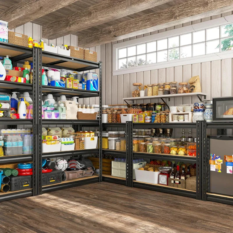 【🔥Factory Direct Clearout Sale🔥】5-Tier Boltless Shelving Units, 2020 lbs Adjustable Steel Garage Shelving Racks for Basement Kitchen Closet