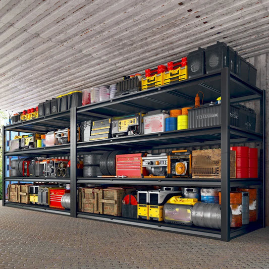 【🔥Factory Direct Clearout Sale🔥】60" W Industrial Metal Shelving 4-Tier Garage Steel Shelving for Warehouse, Basement, Pantry