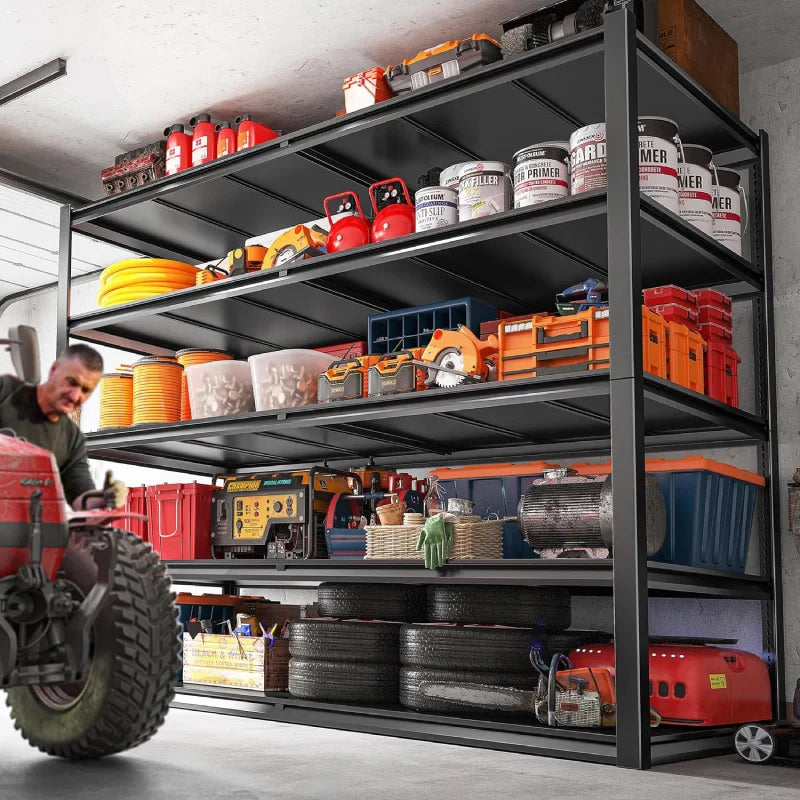 【🔥Factory Direct Clearout Sale🔥】78"H Storage Shelves 3100LBS Garage Shelving Heavy Duty Adjustable Metal Shelves Unit for Storage Rack