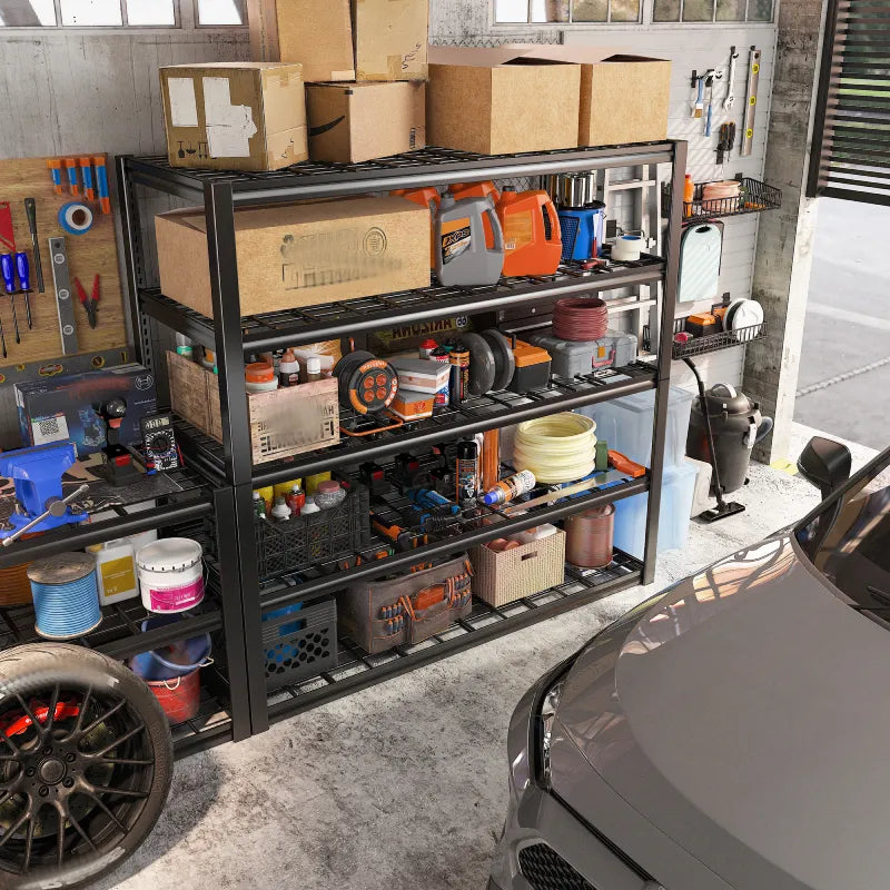 【🔥Factory Direct Clearout Sale🔥】48.4"W 3000 LBS Metal Storage Shelves for Garage Inventory Shelving 5 Tiers  Adjustable Basement Shelving Units for Warehouse