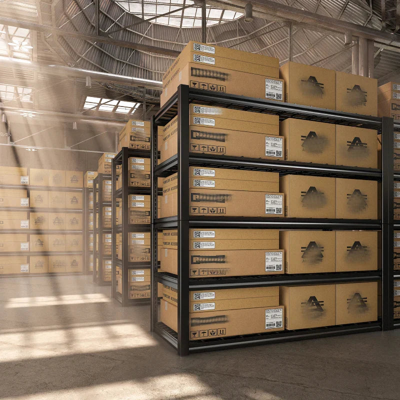 【🔥Factory Direct Clearout Sale🔥】48.4"W 3000 LBS Metal Storage Shelves for Garage Inventory Shelving 5 Tiers  Adjustable Basement Shelving Units for Warehouse