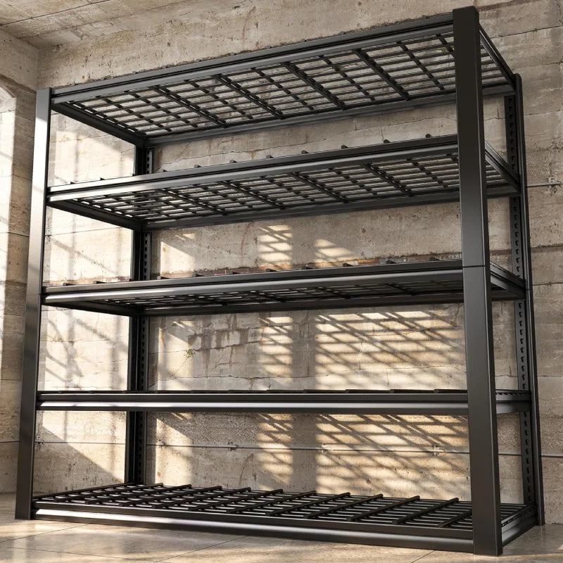 【🔥Factory Direct Clearout Sale🔥】5 Tier 48"W x 72.2"H Storage Shelves for Basement 2500LBS Metal Shelving Unit  for Garage, Warehouse, Industrial, basement