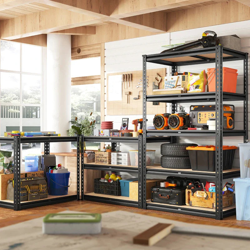 【🔥Factory Direct Clearout Sale🔥】5-Tier Storage Shelving Units, Adjustable Shelves for Garage Pantry Kitchen, 2000 lbs Capacity