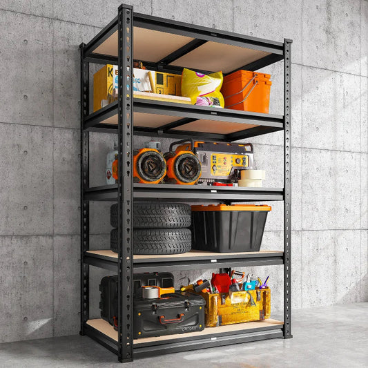 【🔥Factory Direct Clearout Sale🔥】5-Tier Storage Shelving Units, Adjustable Shelves for Garage Pantry Kitchen, 2000 lbs Capacity