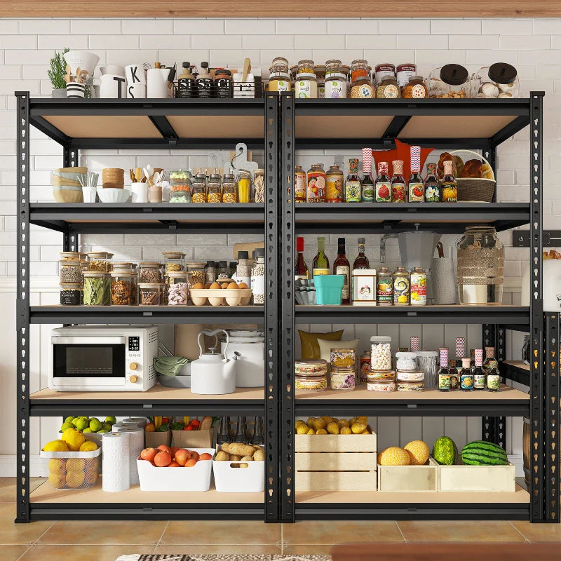 【🔥Factory Direct Clearout Sale🔥】5-Tier Storage Shelving Units, Adjustable Shelves for Garage Pantry Kitchen, 2000 lbs Capacity