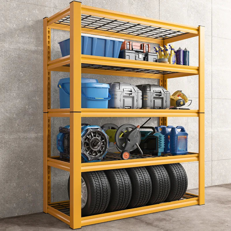 【🔥Factory Direct Clearout Sale🔥】40"W x 18"D Garage Shelving  5-Tier Heavy Duty Shelving  2550 LBS Adjustable Storage Shelves for Pantry Kitchen Basement Warehouse