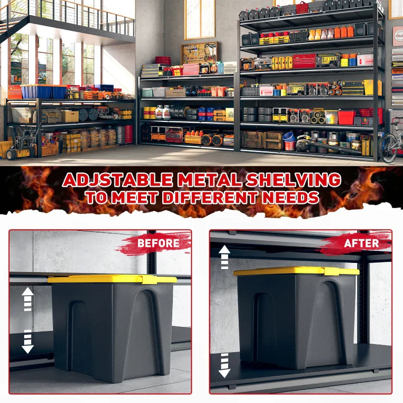 【🔥Factory Direct Clearout Sale🔥】84"H 3500LBS Heavy Duty Garage Shelving 6-tier Adjustable Storage Shelves for Garage,Warehouse, Basement