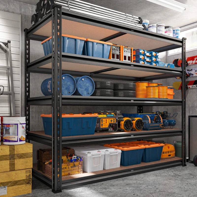 【🔥Factory Direct Clearout Sale🔥】40"W x 20"D Freestanding Garage Shelving, 2,500lbs Heavy Duty Steel Shelves, Adjustable Commercial Shelving Racks for Basement Pantry Kitchen