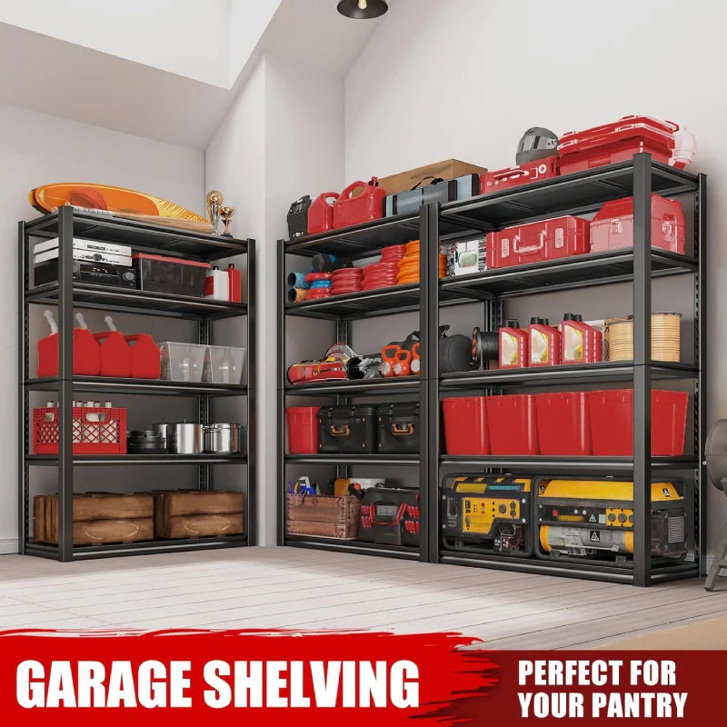 【🔥Factory Direct Clearout Sale🔥】2 Packs 31.5"W  Heavy Duty Storage Shelves, 5-Tier 2000 Lbs Adjustable Metal Shelving Units for Garage, Basement, Warehouse, Pantry