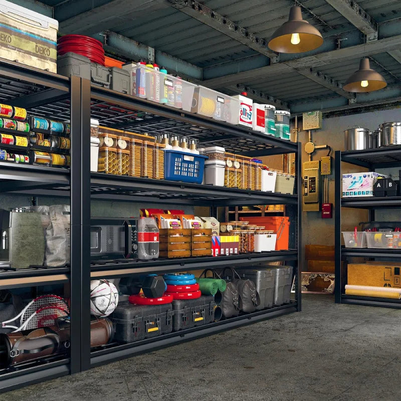 【🔥Factory Direct Clearout Sale🔥】60"W 4-Tier Shelves for Storage 2550LBS Adjustable Garage Shelving Storage Racks  for  Pantry Garage Basement