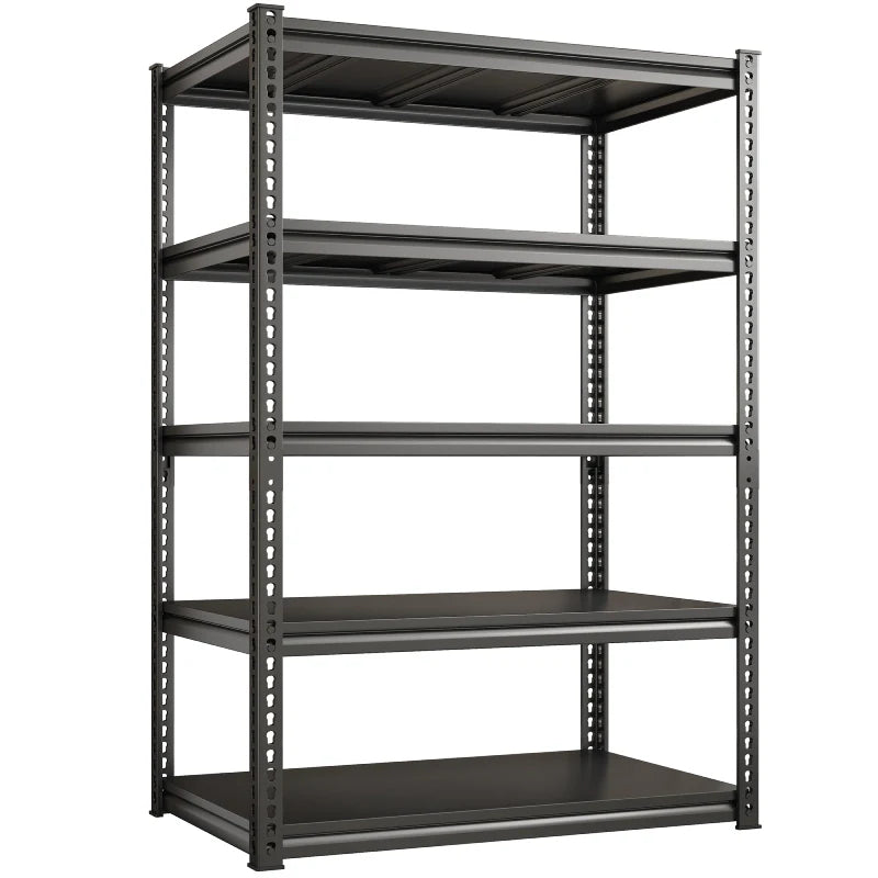 【🔥Factory Direct Clearout Sale🔥】Shelves 2000 Lbs, Garage Shelving 5 Tier Adjustable Black Metal Shelf