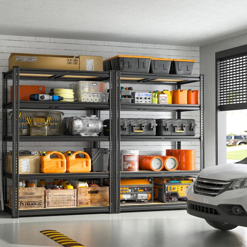 【🔥Factory Direct Clearout Sale🔥】35.5"W Garage Shelves 2250lbs, Metal Shelving Unit for Pantry Kitchen Warehouse