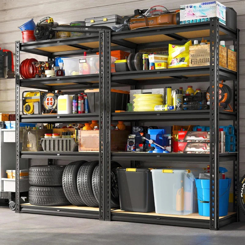 【🔥Factory Direct Clearout Sale🔥】5-Tier Boltless Shelving Units, 2020 lbs Adjustable Steel Garage Shelving Racks for Basement Kitchen Closet