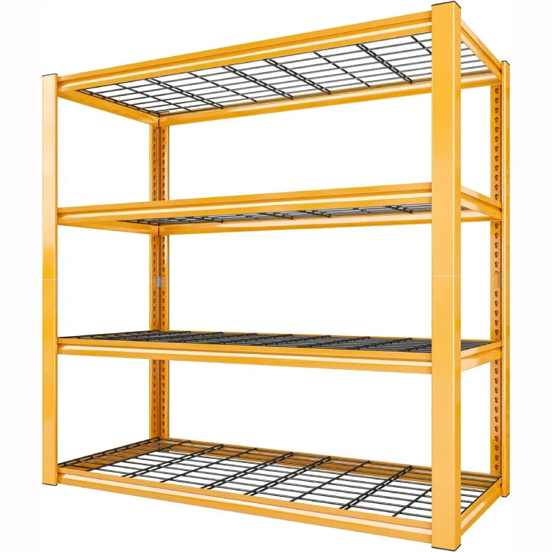【🔥Factory Direct Clearout Sale🔥】59.9H 4 Tiers Industrial Shelves Adjustable Shelving for Garage Warehouse Basement Loads 2200LBS