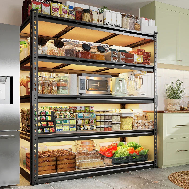 【🔥Factory Direct Clearout Sale🔥】2 Pack Garage Shelf, 48.2''W Adjustable Steel Shelving Rack Load 3000lbs, Boltless Shelving for Basement Warehouse Commercial