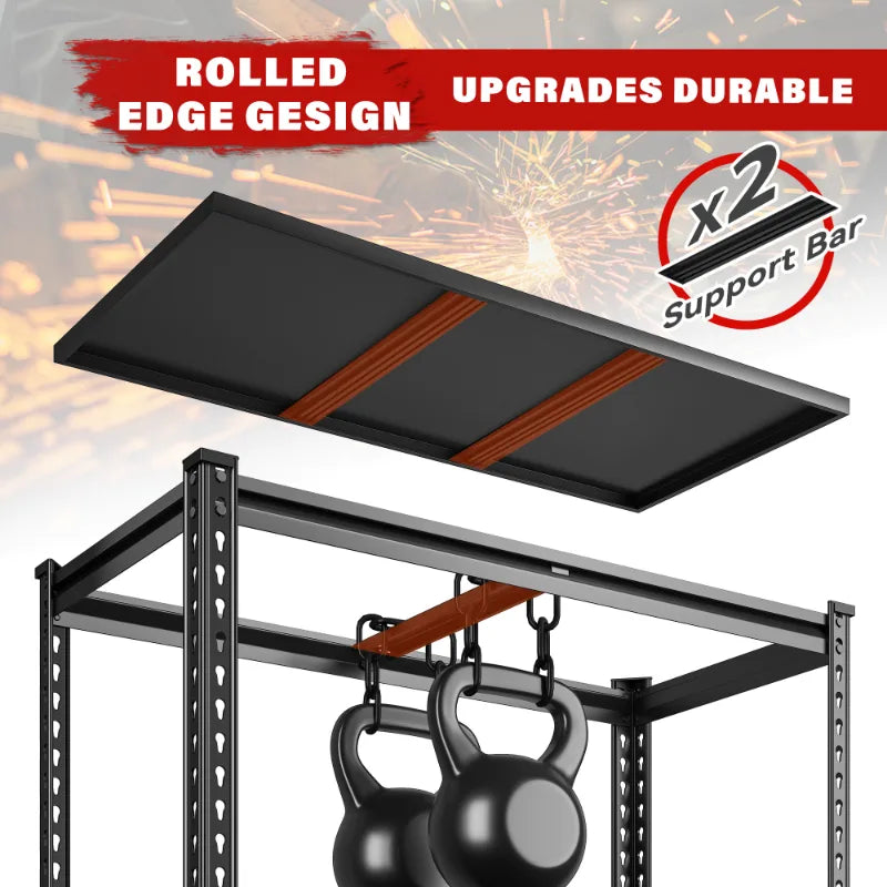 【🔥Factory Direct Clearout Sale🔥】 3000 LBS 5 Tiers Heavy Duty  Storage Shelves Adjustable Metal Shelving for  Garage, Pantry, Kitchen and Basement