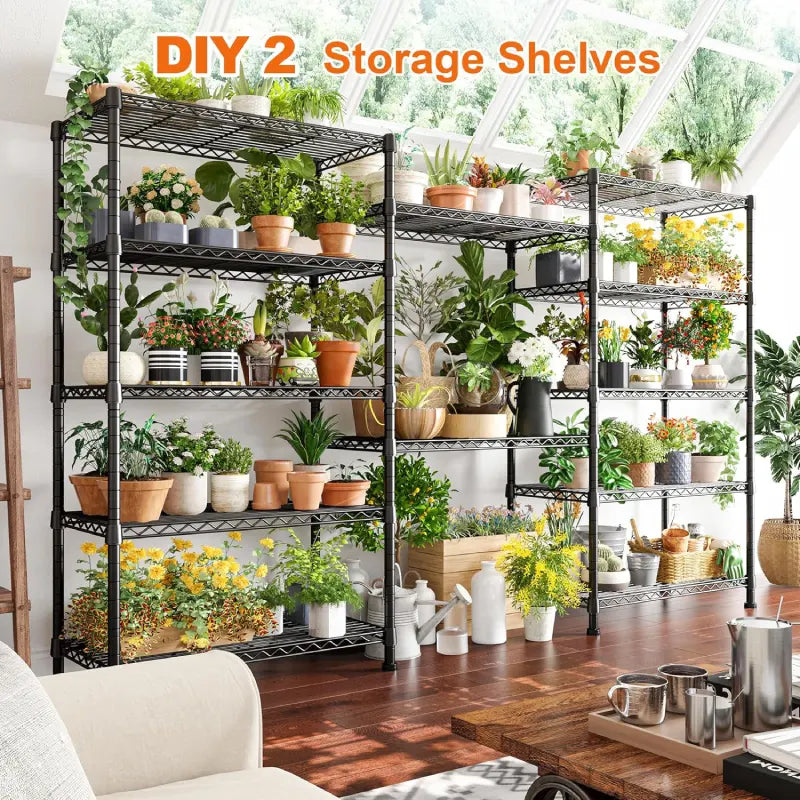【🔥Factory Direct Clearout Sale🔥】21.5"W Metal Wire Rack, 6-Tier Adjusatble, 1000lbs Wire Shelving Units for Kitchen Pantry Commercial