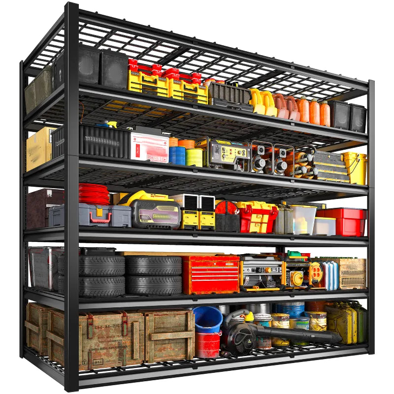 【🔥Factory Direct Clearout Sale🔥】2 PCS 84"H Garage Shelving 3000LBS Industrial Shelving Units 6-tierAdjustable Storage Shelves for Basement, Garage, Warehouse