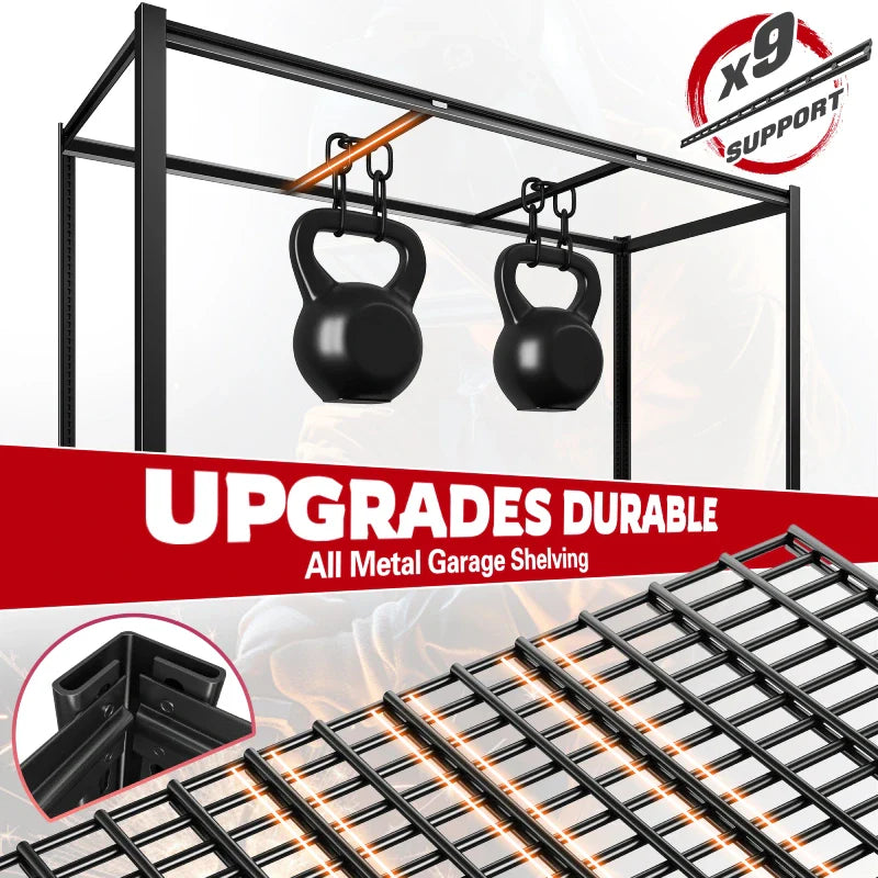 【🔥Factory Direct Clearout Sale🔥】60in x 84in Garage Storage Shelves 6-Tier Industrial Steel Shelving Adjustable Heavy Duty Garage Shelving Tool-Free Shelf For Basement Commercial Warehouse