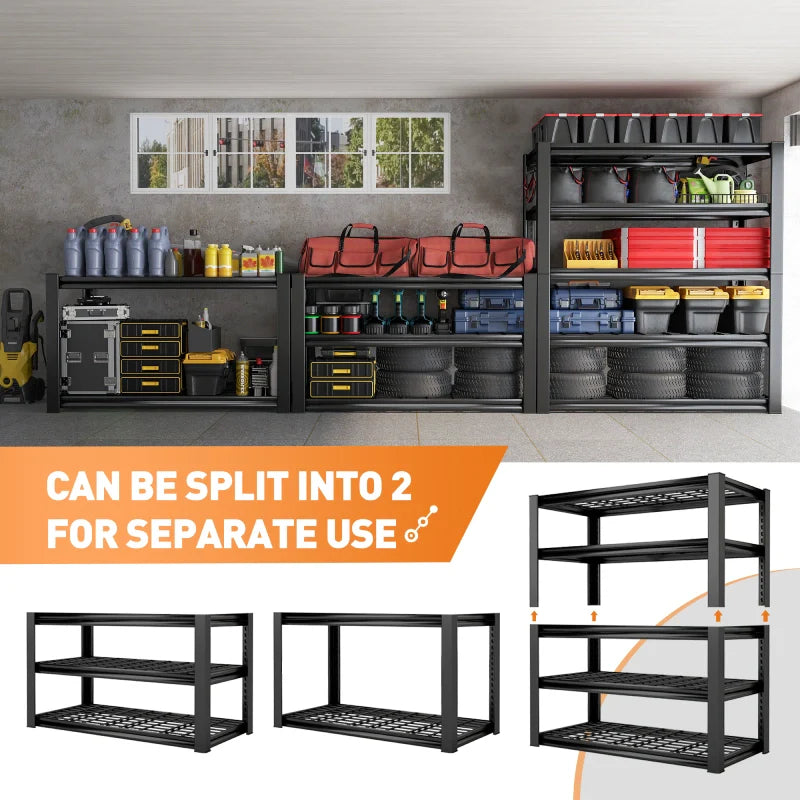 【🔥Factory Direct Clearout Sale🔥】2 Packs 72" H 2500LBS Storage Shelves  5-tier  Adjustable Shelving Units for  Basement  kitchen Garage Pantry