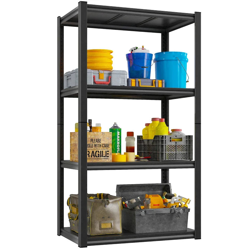 【🔥Factory Direct Clearout Sale🔥】27.6"W  kitchen Rack Shelf 1600 lbs for Pantry Storage Metal Shelving Unit
