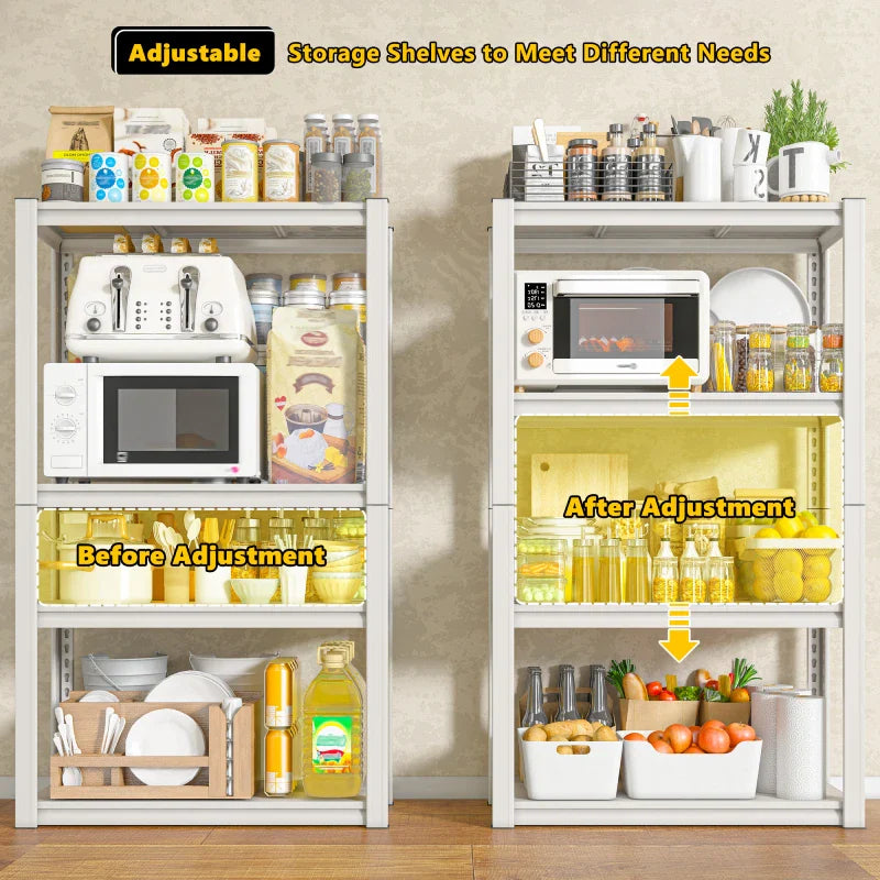 【🔥Factory Direct Clearout Sale🔥】27.6"W  kitchen Rack Shelf 1600 lbs for Pantry Storage Metal Shelving Unit