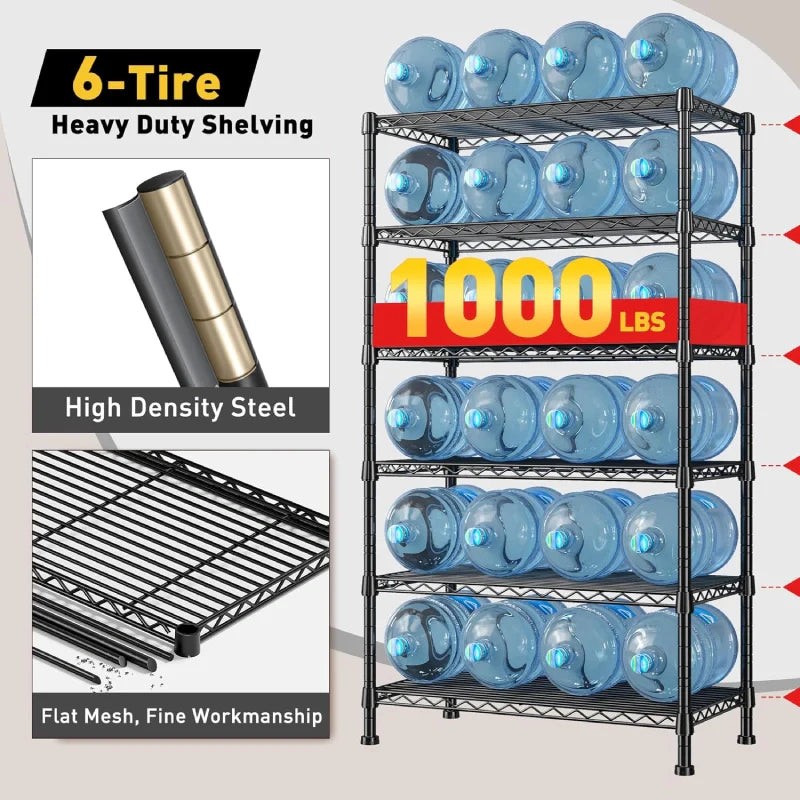 【🔥Factory Direct Clearout Sale🔥】Tall Wire Shelving Units，Adjustable Outdoor Metal Shelves, Storage Shelves for Kitchen Pantry Dorm