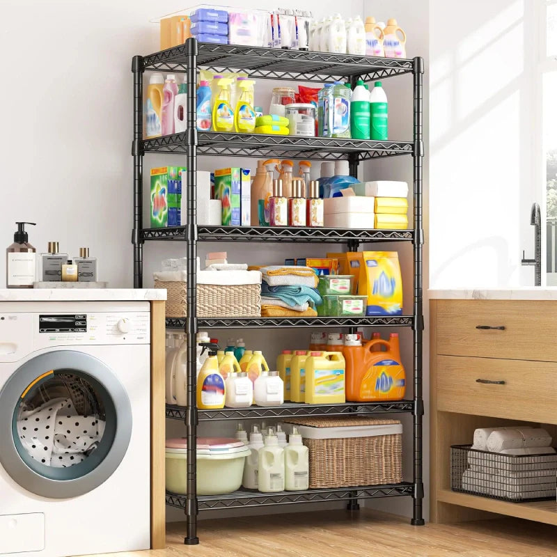 【🔥Factory Direct Clearout Sale🔥】Tall Wire Shelving Units，Adjustable Outdoor Metal Shelves, Storage Shelves for Kitchen Pantry Dorm
