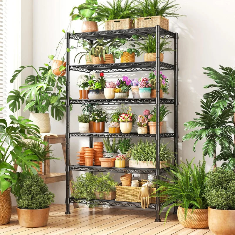 【🔥Factory Direct Clearout Sale🔥】Tall Wire Shelving Units，Adjustable Outdoor Metal Shelves, Storage Shelves for Kitchen Pantry Dorm